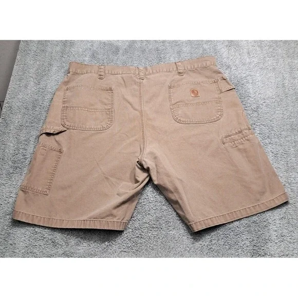 Berne Shorts Mens Sz 46 Denim Blue Jeans Cargo Workwear Utility Hunting Outdoor - Picture 9 of 13